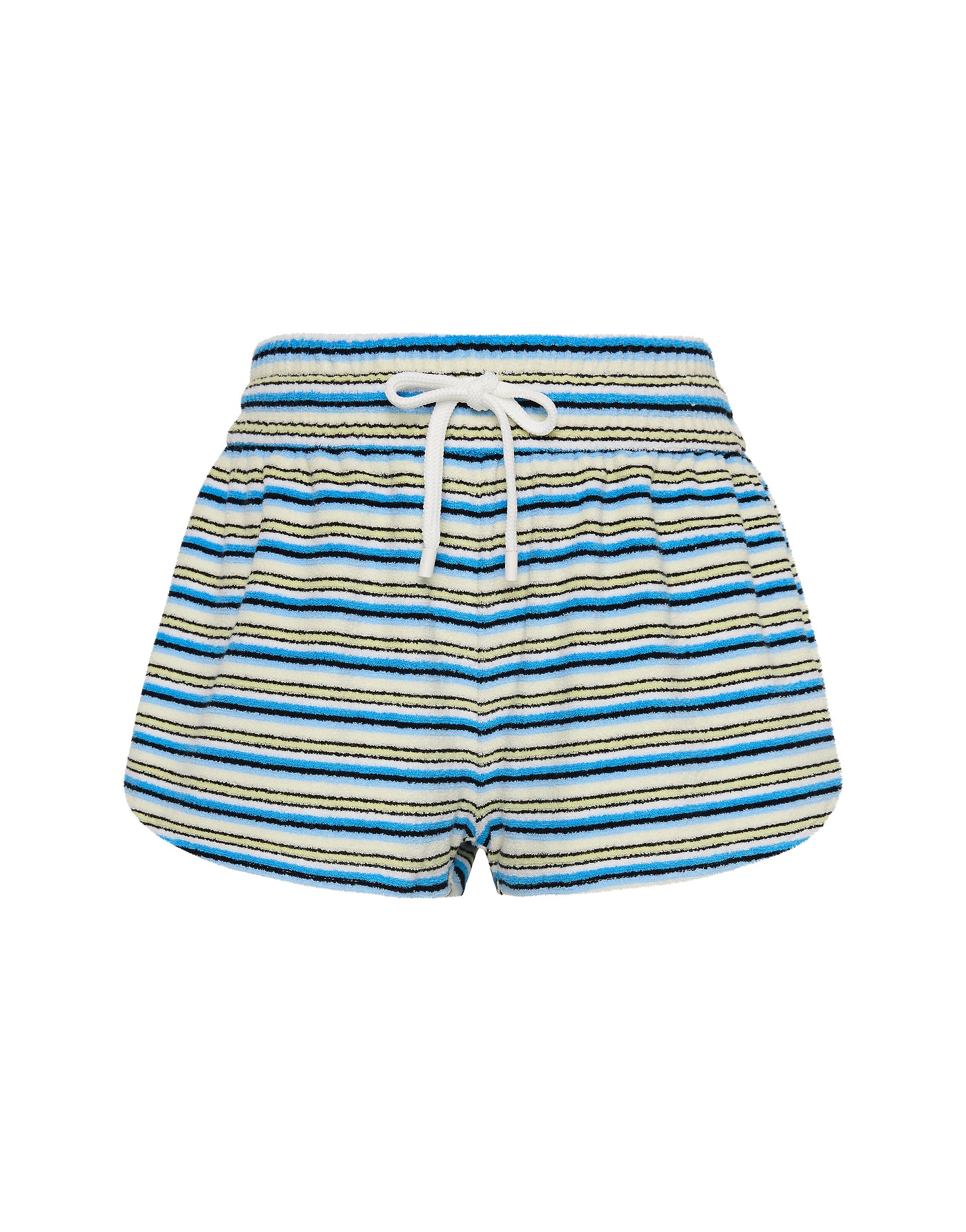 Cara Graci Triangl Shorts in Blue Terry Stripe