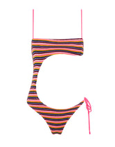 CINCI LONI Stripe Crochet One Piece