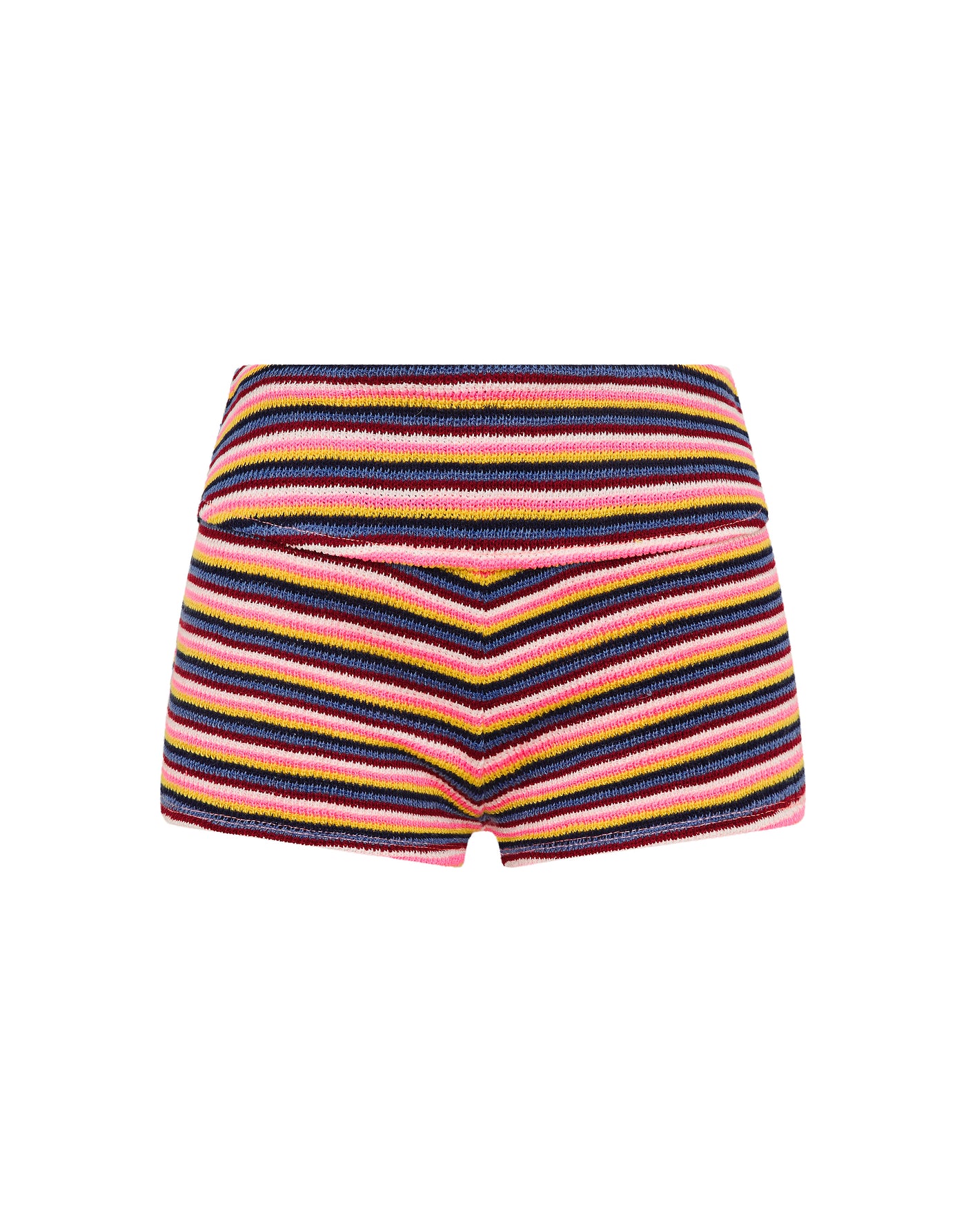ELLI LONI Stripe Crochet Shorts