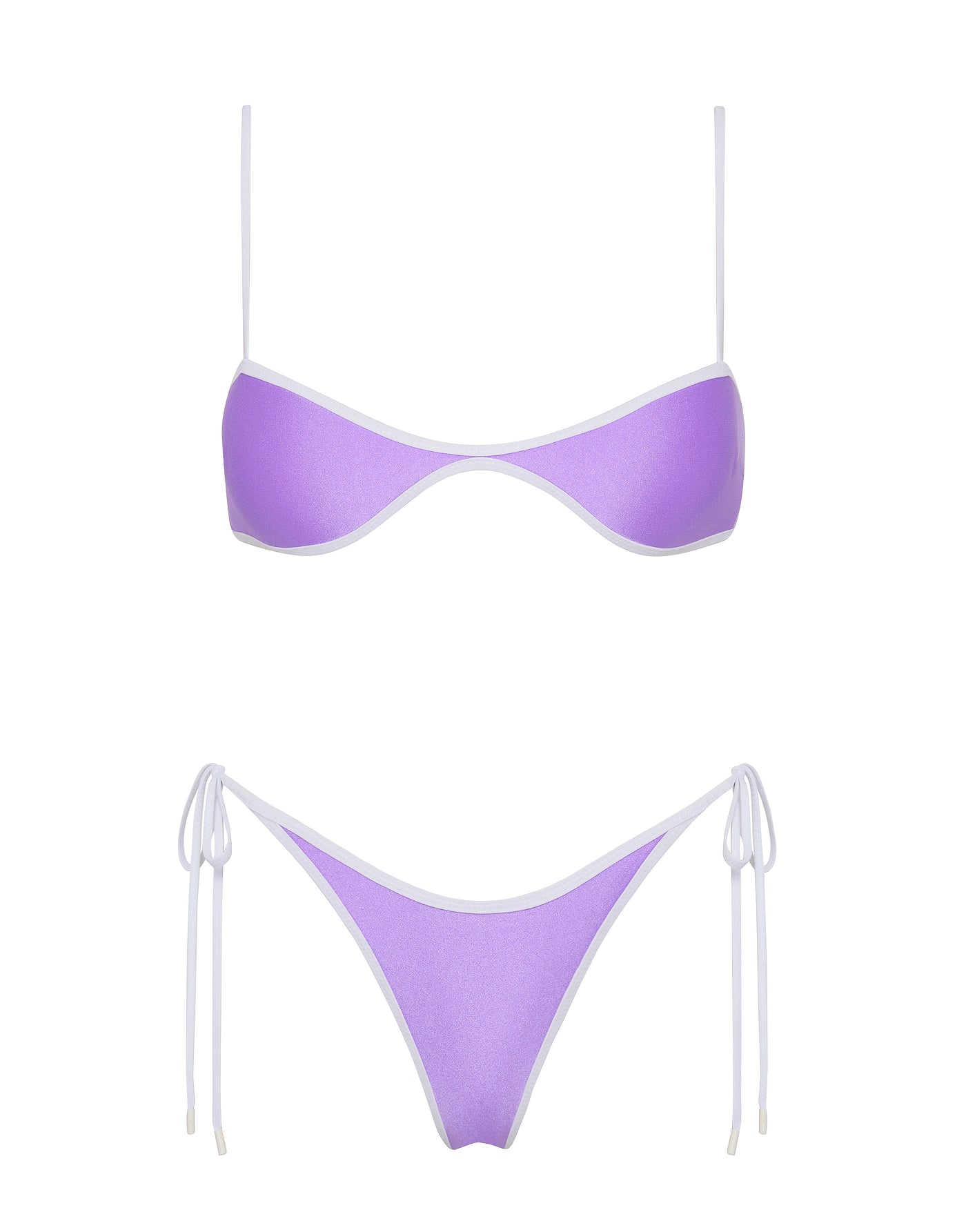 ESTE GRAPE Neoprene Scoop Bikini Set