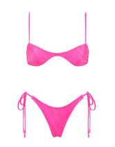 ESTE POMEGRANATE Pink Scoop Bikini Set