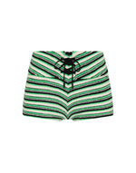 FREDY MINT SLICE STRIPE Terry Towelling Short