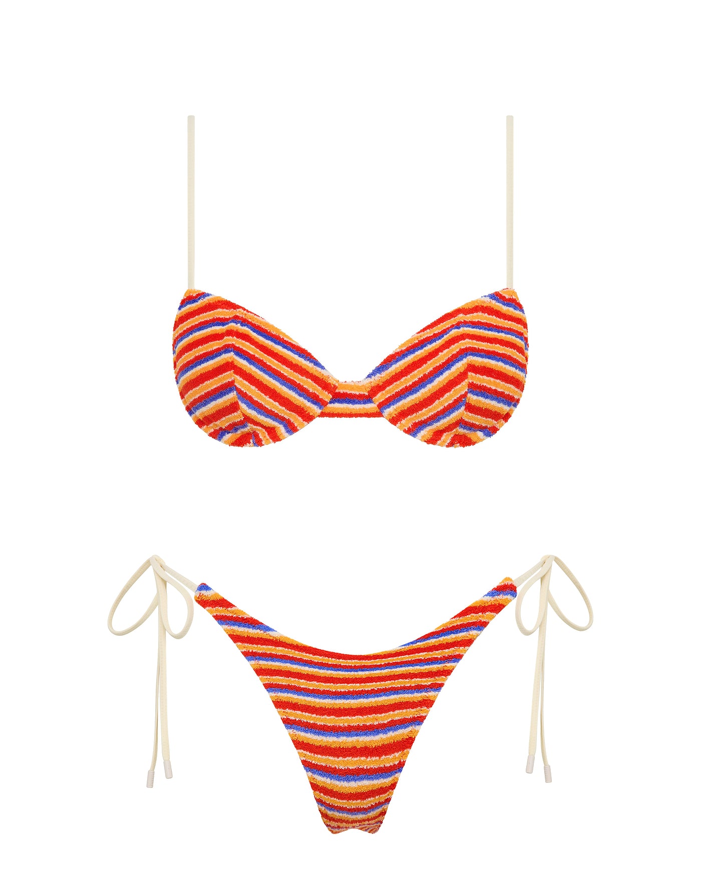 JARA KITT Terry Towelling Balconette Bikini Set – Triangl