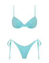 JARA SKY HIGH Blue Balconette Bikini Set