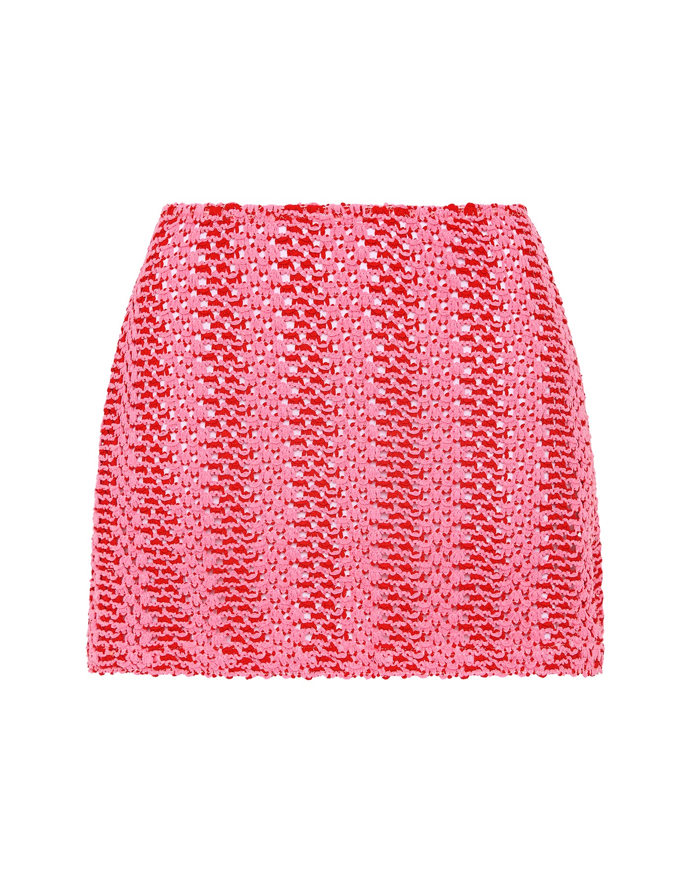 KASI - ALINA Pink Crochet Skirt