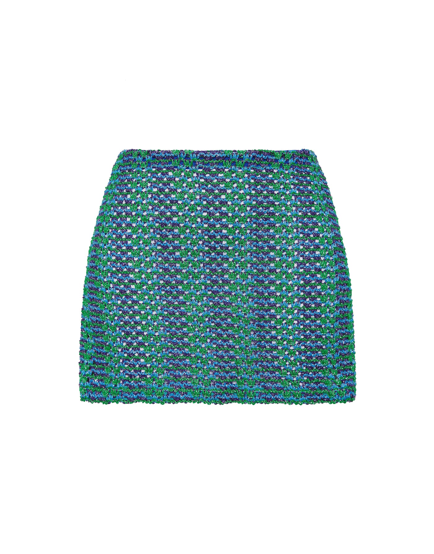 KASI - SAXE Green Crochet Skirt