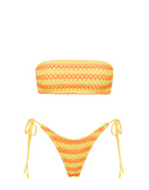 KAYA FARME Crochet Bandeau Bikini Set
