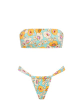LUCE MAIE Floral Bandeau Bikini Set
