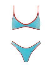 MAIA - AZURE SPARKLE Crop Bikini Set