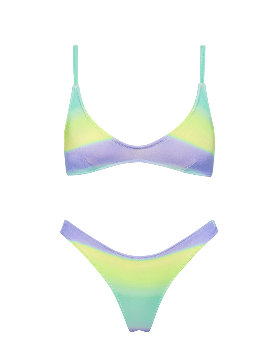 MAIA CALE Ombre Scoop Bikini Set