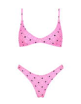 MAIA CASSI Pink Heart Scoop Bikini Set