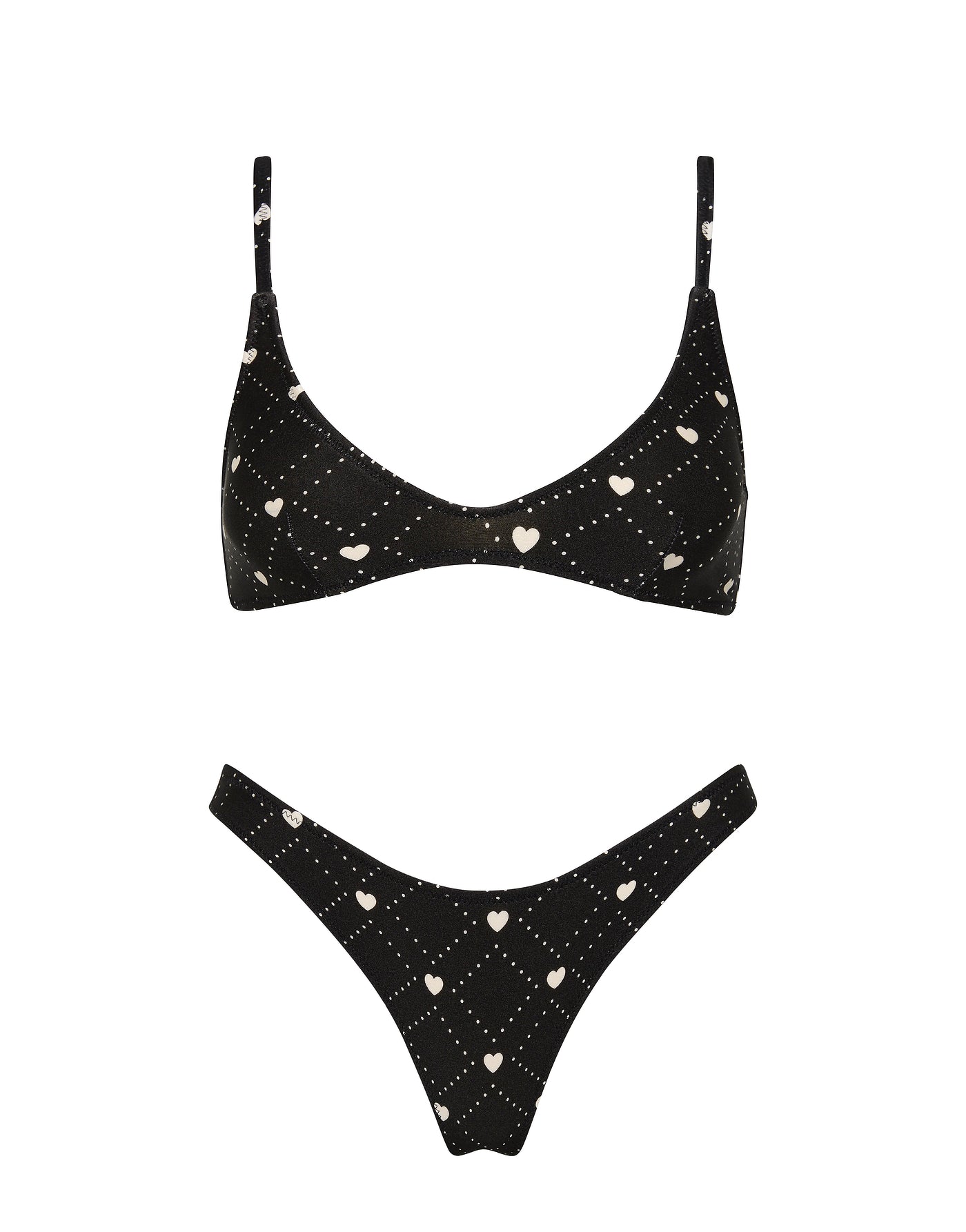 MAIA PENY Black Scoop Bikini Set