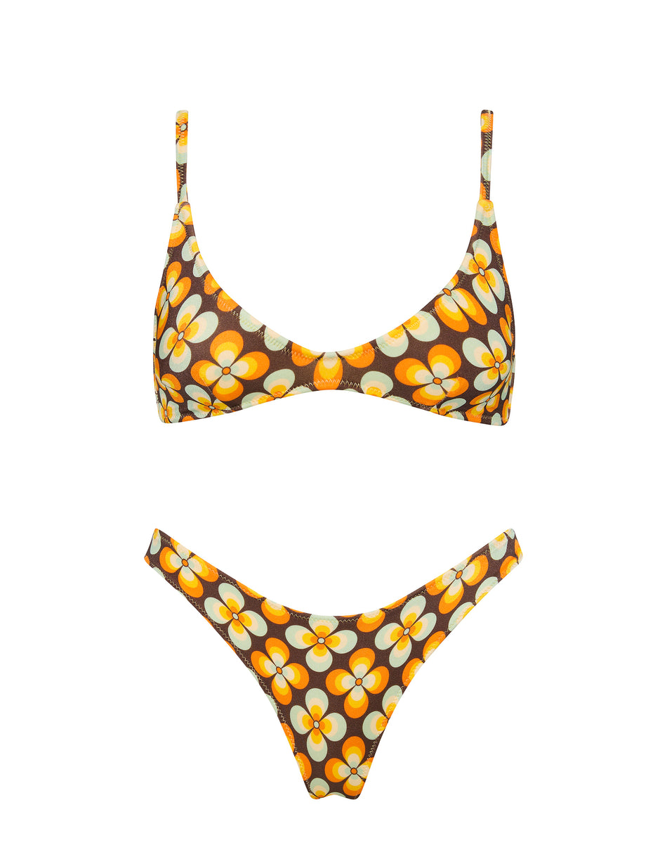 MAIA PORCHE Geometric Scoop Bikini Set