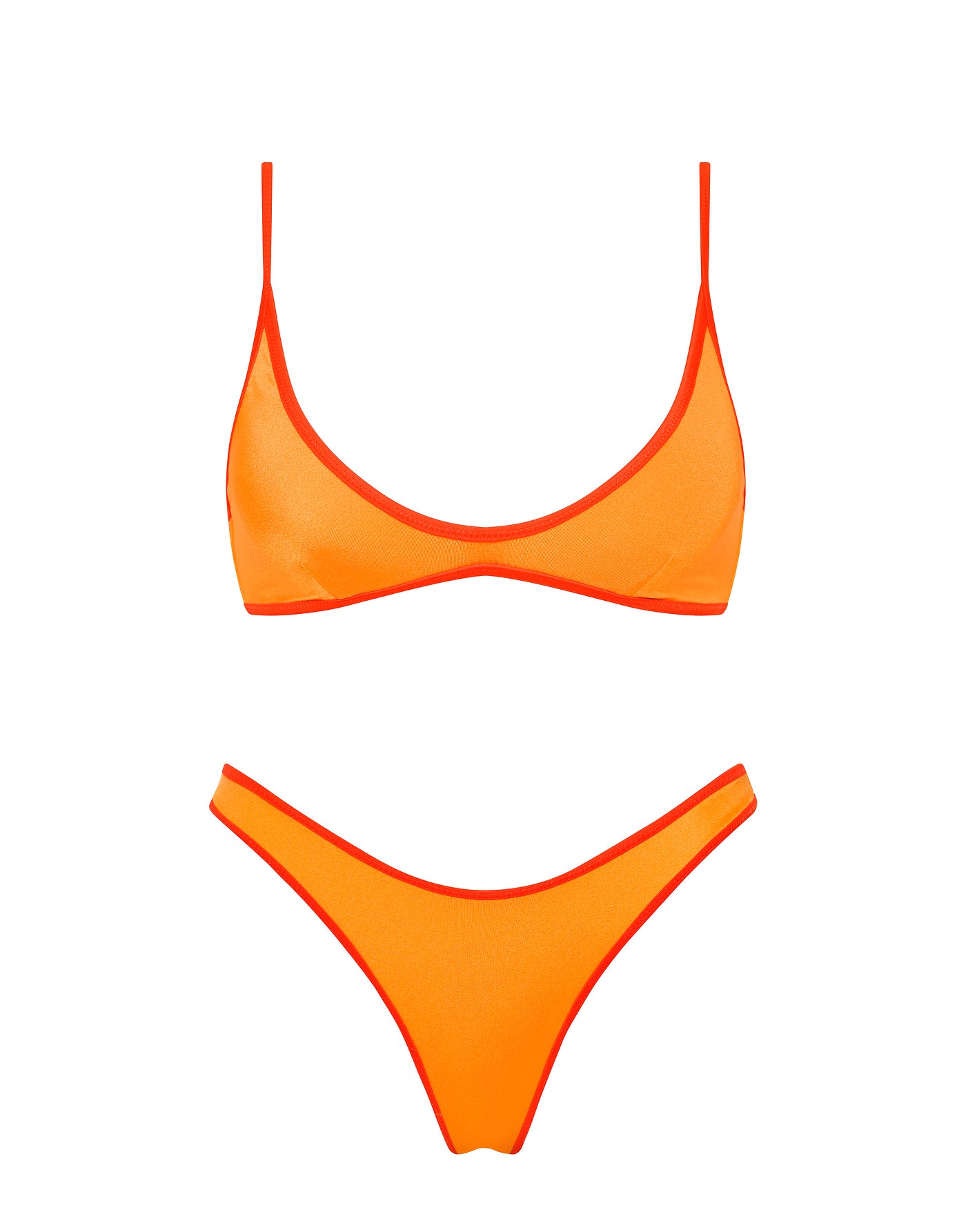MAIA PRIKA - Orange Scoop Bikini Set