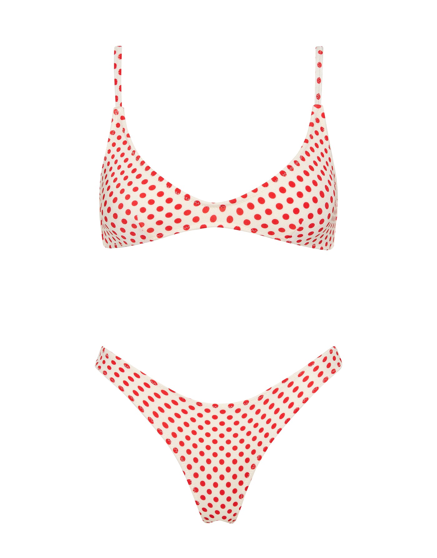MAIA SCARLETT SPOT Crop Bikini Set