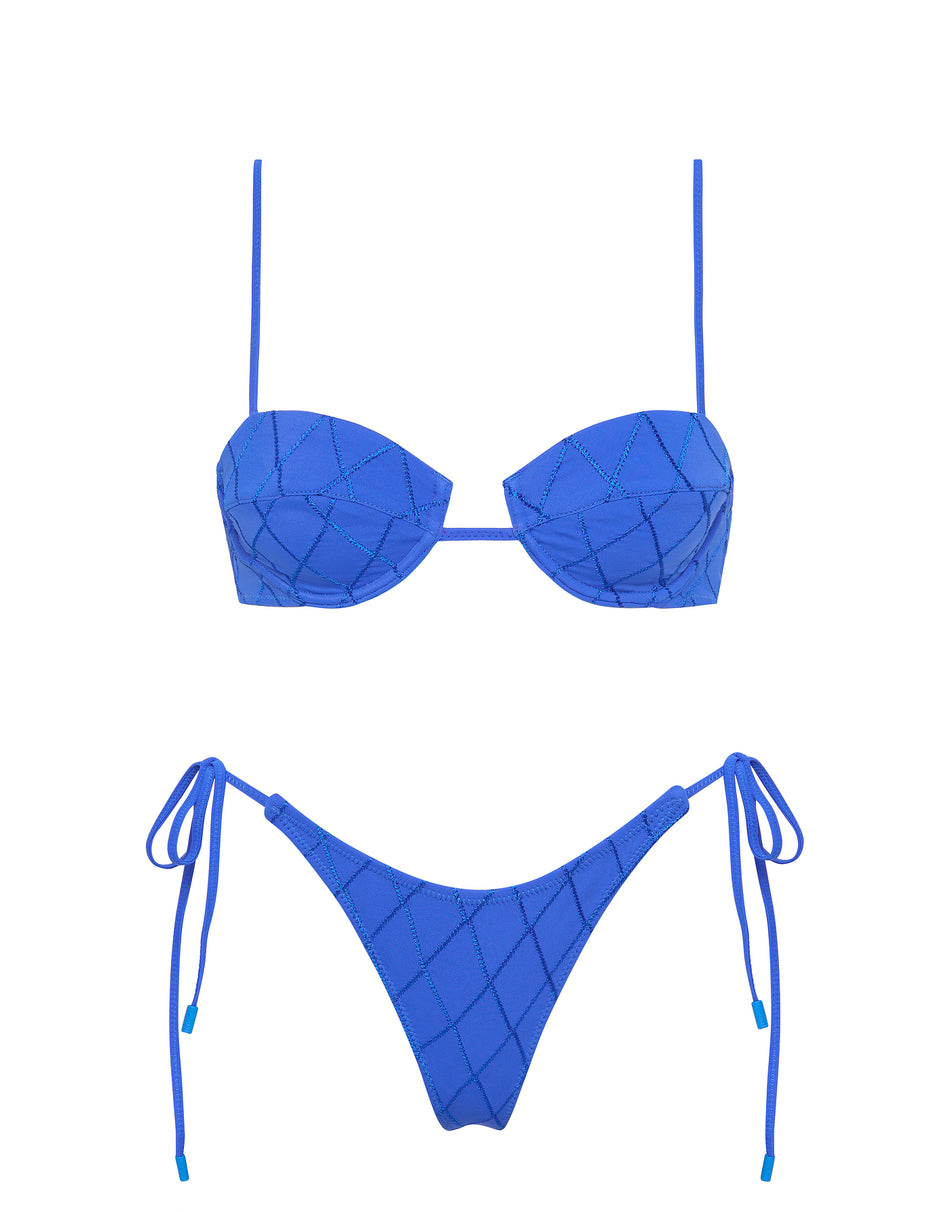 MALA - BANC Blue Balconette Bikini Set