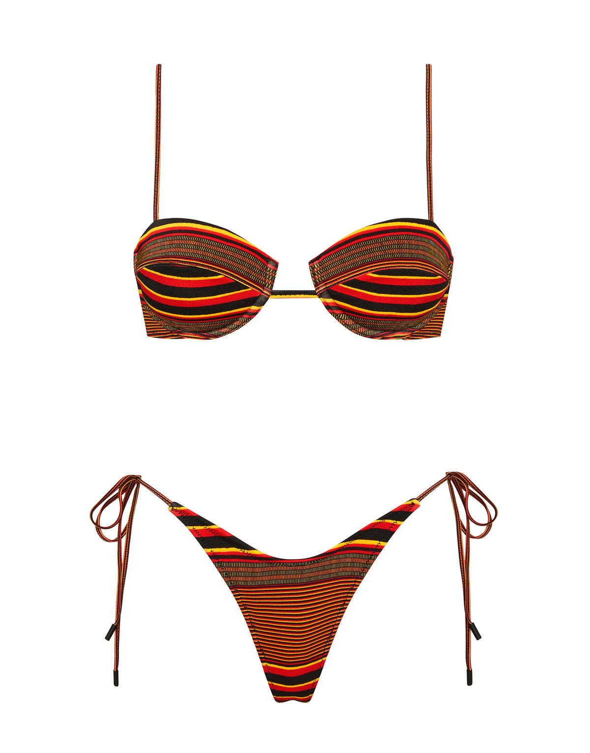 MALA BRICK STRIPE Balconette Bikini Set