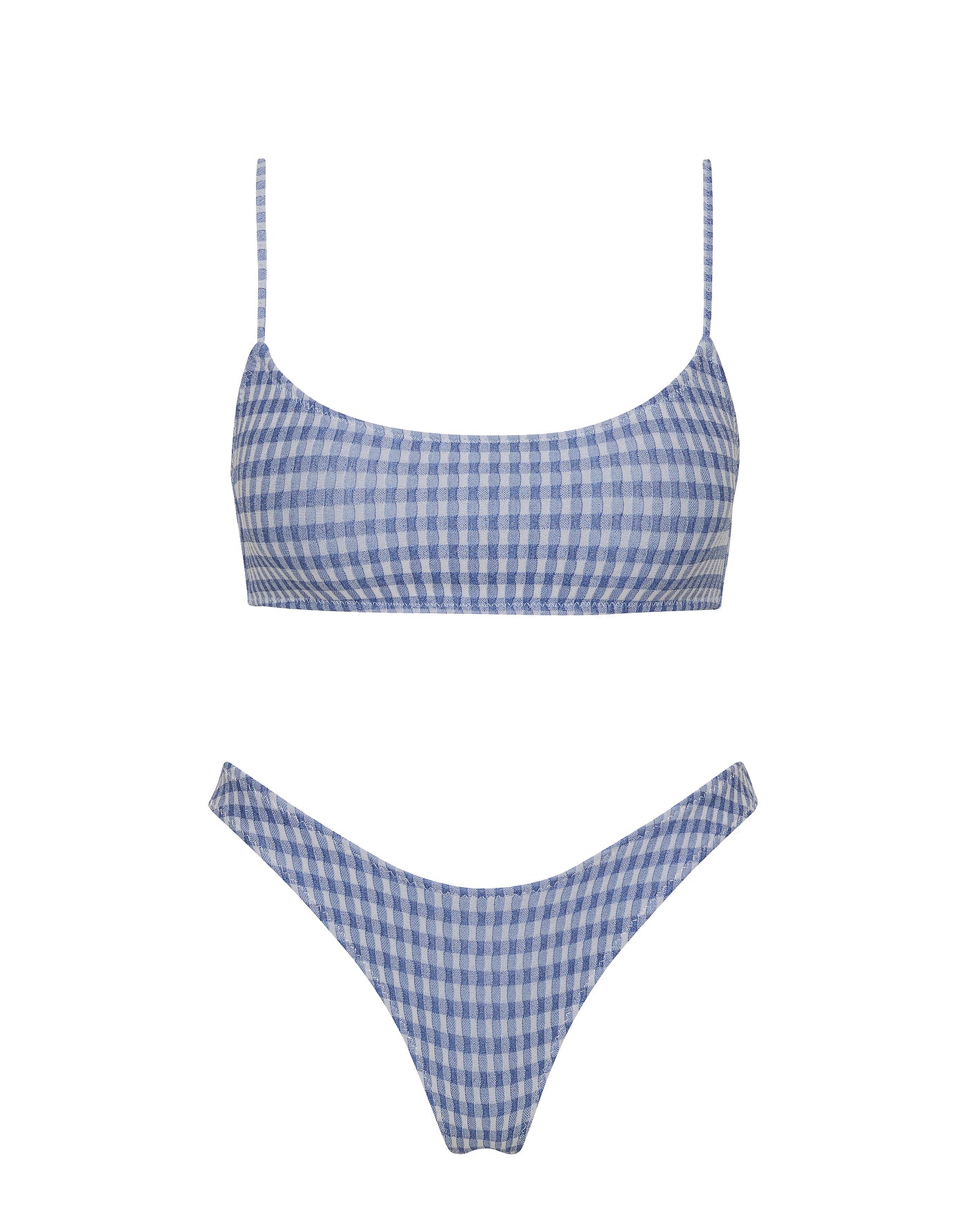 Mica Loko Triangl Blue Check Bikini