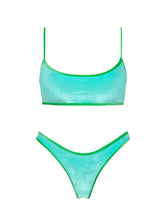 MICA - PALMM Blue Velvet Crop Bikini Set