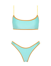 MICA ROQUE Neoprene Crop Bikini Set
