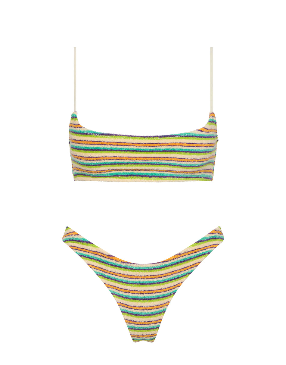 MICA - SALVA Terry Towelling Crop Bikini set