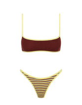MIMA BUTTER CROCHET STRIPE Crop Bikini Set