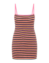 MINNI LONI Stripe Crochet Mini Dress