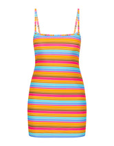 MINNI MELON STRIPE Mini Dress