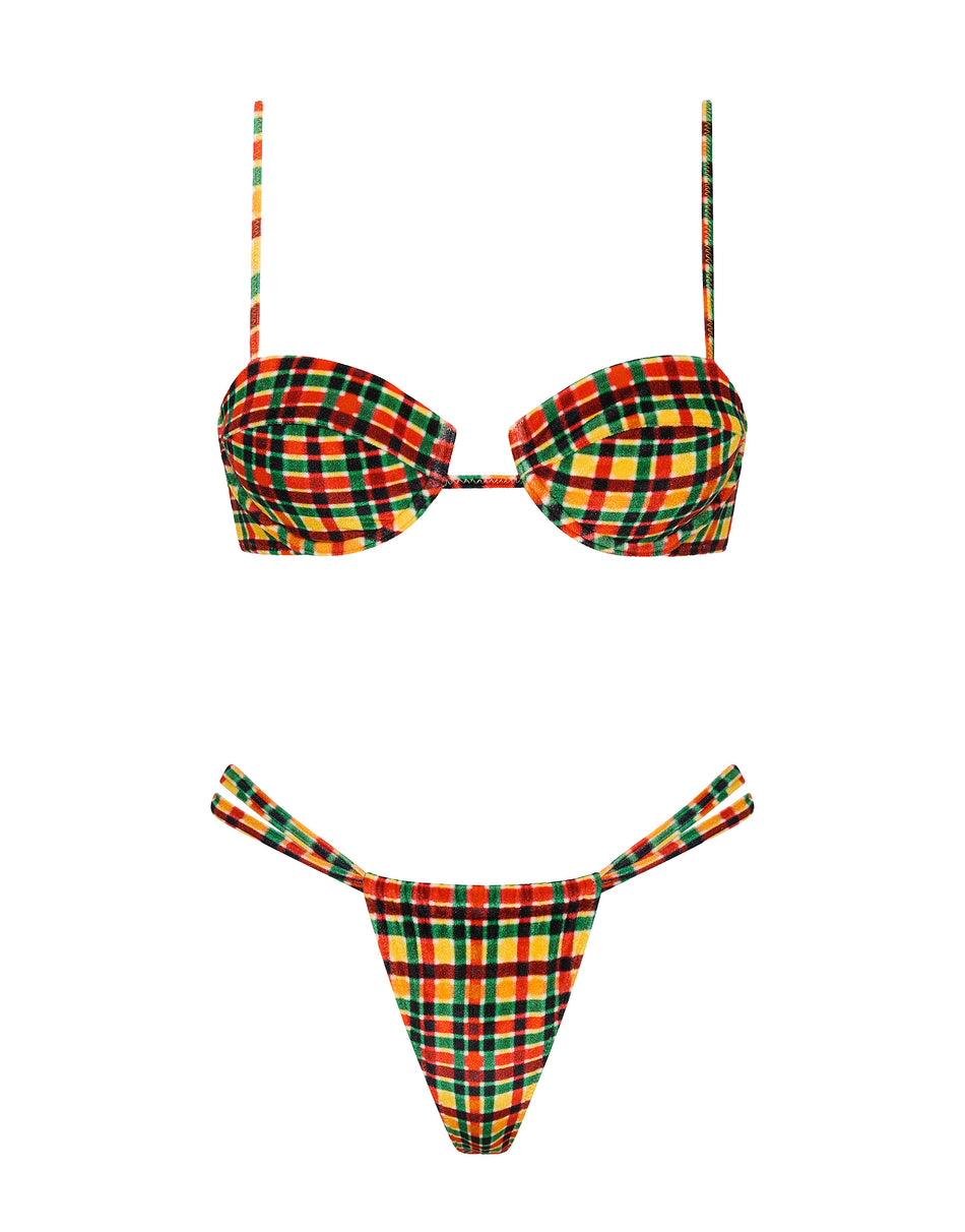 NURA - NEMONE Velvet Balconette Bikini Set