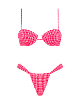 PALMA ADAO Pink Textured Balconette Bikini Set