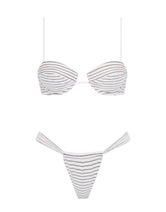 PALMA LUSAIL White Terry Towelling Balconette Bikini Set