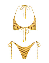 SOFI BUTTERSCOTCH DOT Halter Bikini Set