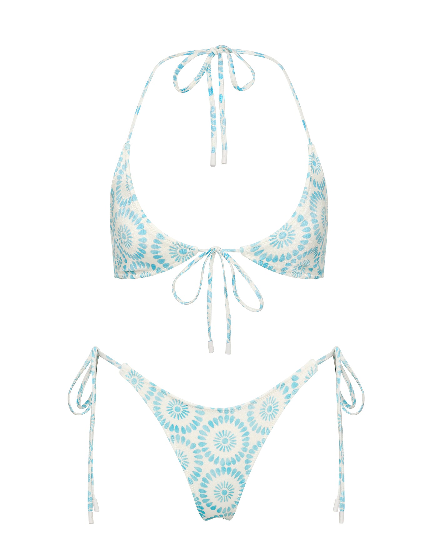 SOFI - MASE Blue Halter Bikini Set