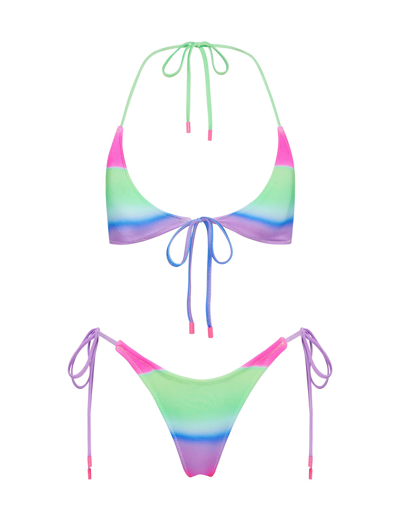 SOFI PADDLE POP OMBRE Halter Bikini Set