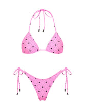 VINCA CASSI Pink Heart Triangle Bikini Set