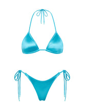 VINCA ICY SHINE Blue Triangle Bikini Set