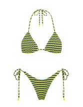 VINCA INK CONFETTI Textured Triangle Bikini Set