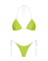 VINCA LIME Neoprene Triangle Bikini Set