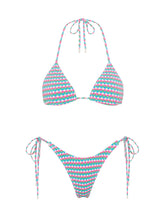 VINCA MULBERRY Purple Triangle Bikini Set