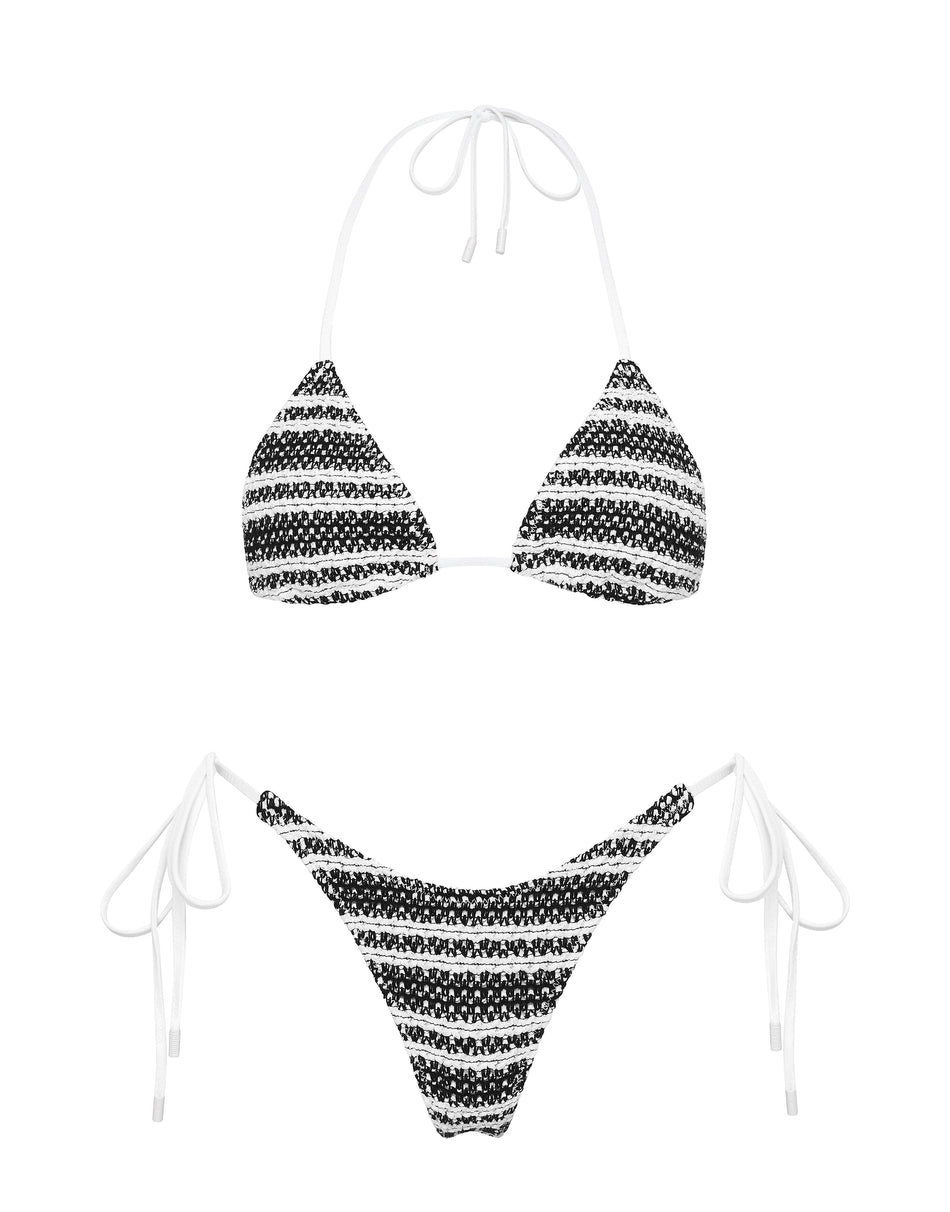 VINCA SALTE  Crochet Triangle Bikini Set