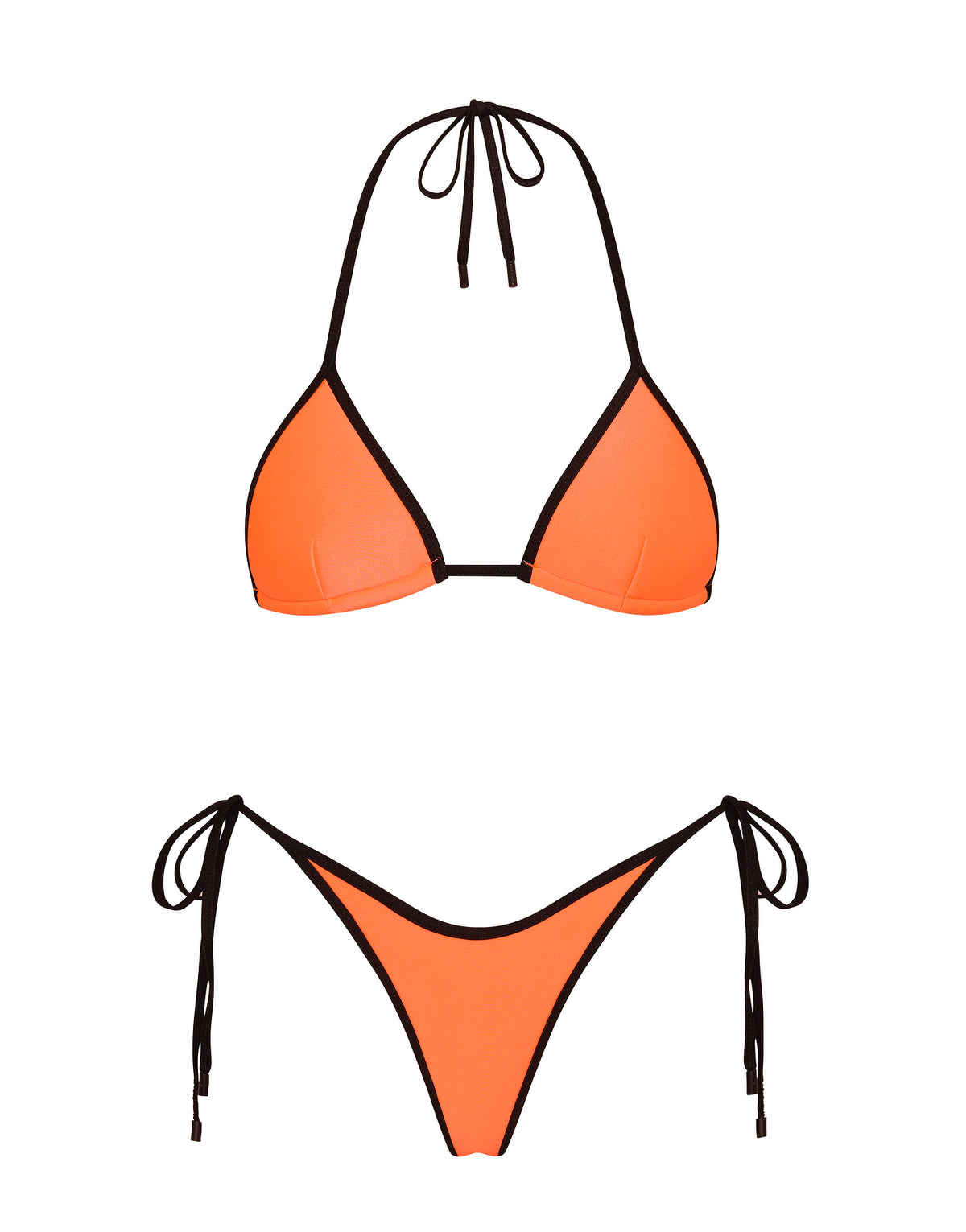 VINCA SHERBET POP Neoprene Triangle Bikini Set