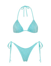 VINCA SKY HIGH Blue Triangle Bikini Set