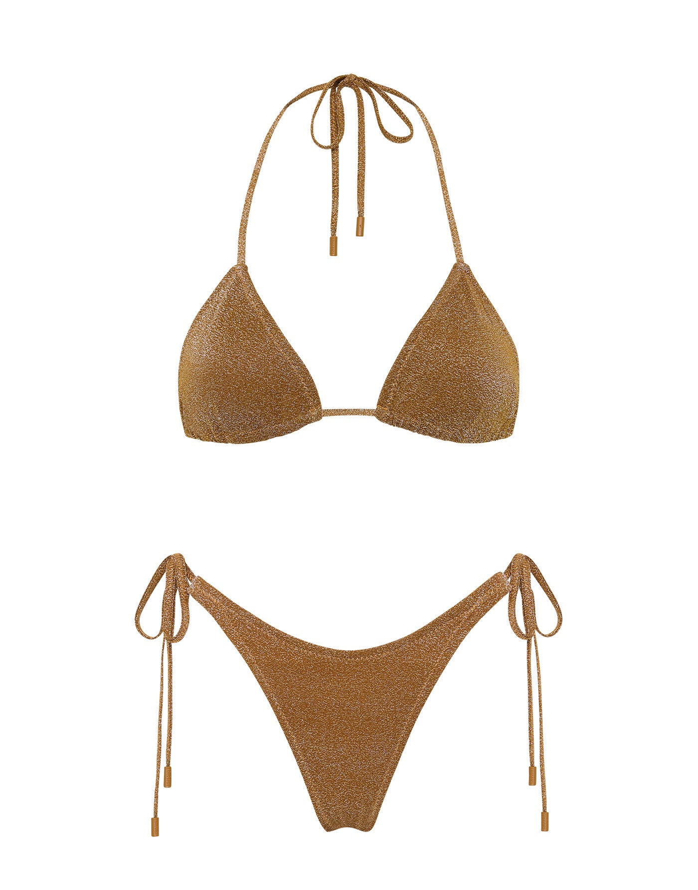 Triangl Honey Sparkle Bikini Brown Size L - $80 (33% Off Retail