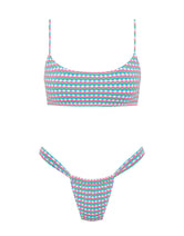 MICA MULBERRY Purple Crop Bikini Set