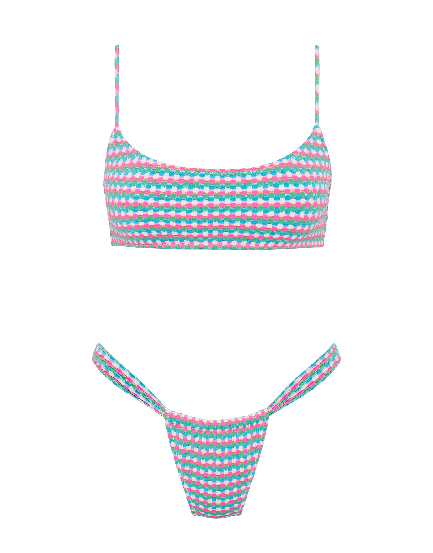 MICA MULBERRY Purple Crop Bikini Set