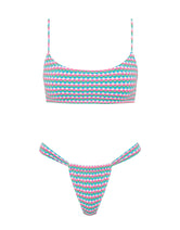 MICA - MULBERRY Textured Crop Bikini Set