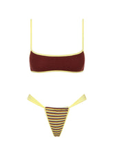 MIMA BUTTER CROCHET STRIPE Crop Bikini Set