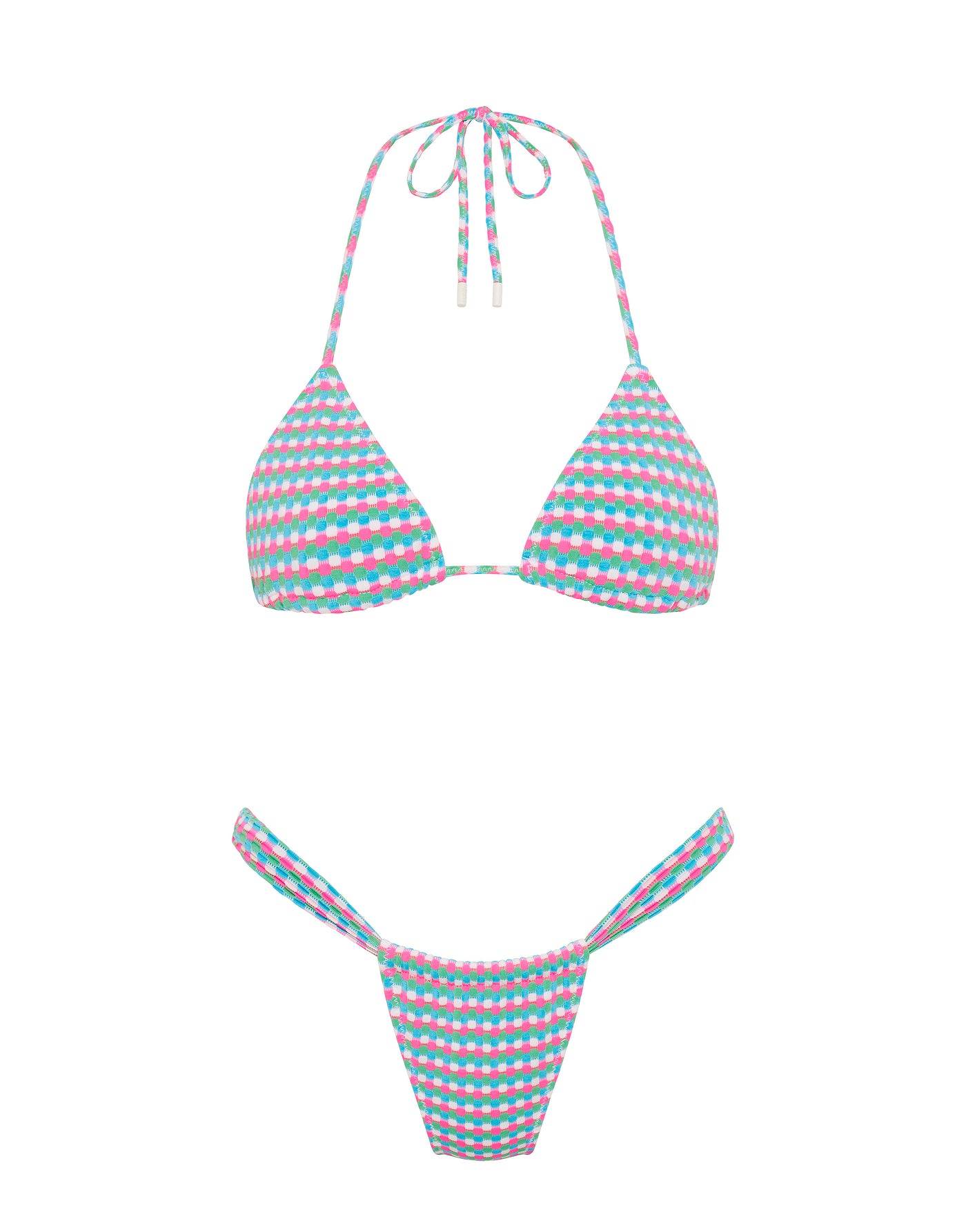 VINCA MULBERRY Purple Triangle Bikini Set
