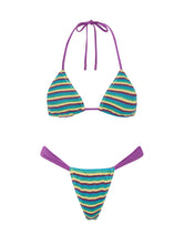 VINCA - ORCHARD CROCHET STRIPE Triangle Bikini Set