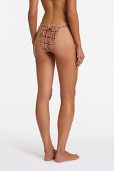 VINCA JAM VELVET CHECK Triangle Bikini Set